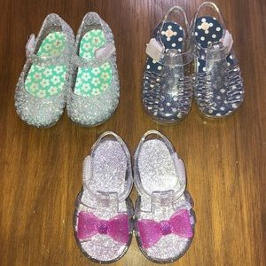 Baby girl plastic shoes